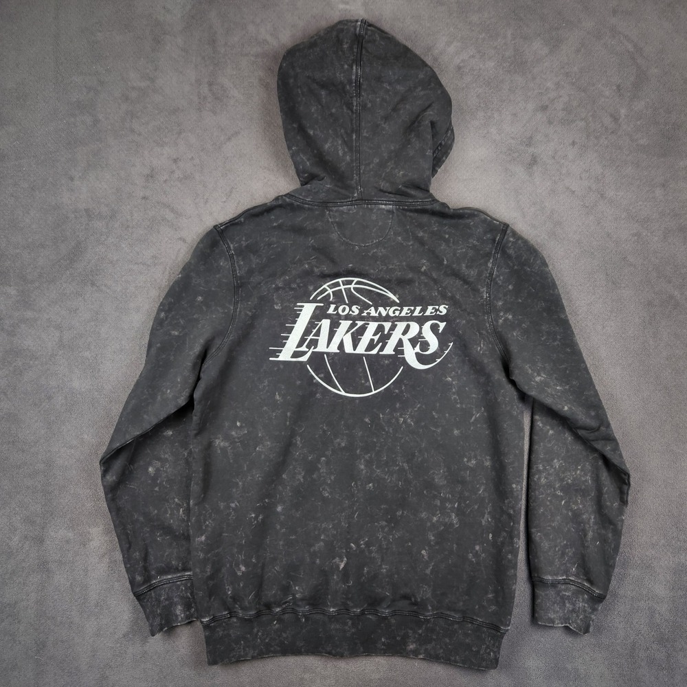 Los Angeles Lakers Sportiqe‎ Mick Hoodie Mens Medium Asphalt Full Zip Sweatshirt